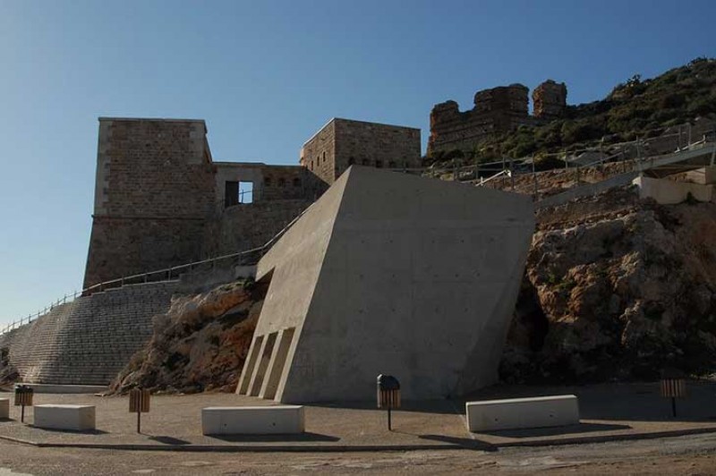 The Fuerte de Navidad, a well-preserved 18th century military fortress in the bay of Cartagena