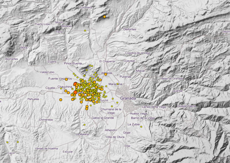 <span style='color:#780948'>ARCHIVED</span> - More than 2,000 earthquakes registered along Granada Santa Fe fault in recent months