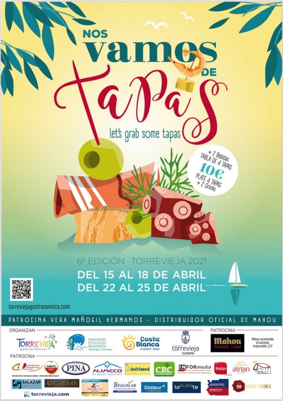 <span style='color:#780948'>ARCHIVED</span> - 6th edition of Nos vamos de tapas starts on Thursday April 15 in Torrevieja
