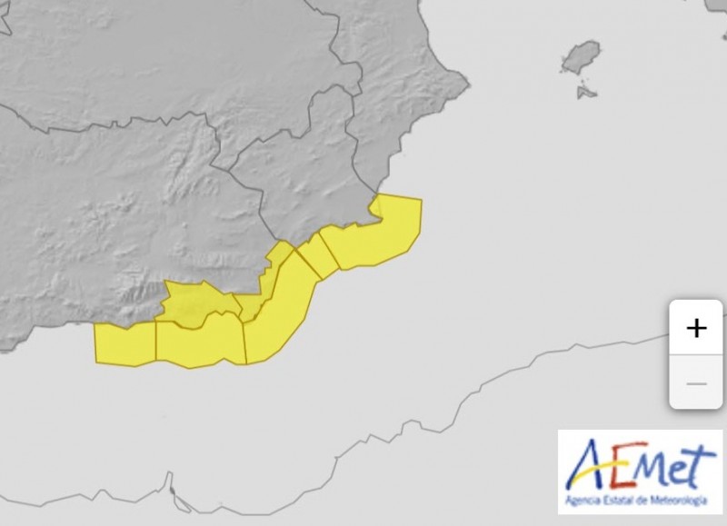 <span style='color:#780948'>ARCHIVED</span> - Yellow warning for rough seas Monday and Tuesday in Granada and Almeria