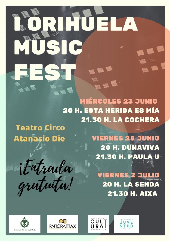 <span style='color:#780948'>ARCHIVED</span> - First edition of Orihuela Music Fest June 23 to July 2