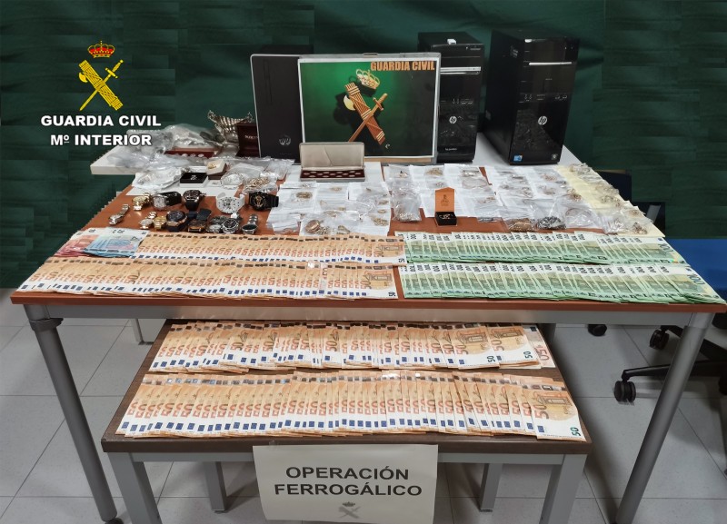 <span style='color:#780948'>ARCHIVED</span> - Gold pawnshop money laundering gang dismantled in Mar Menor municipalities
