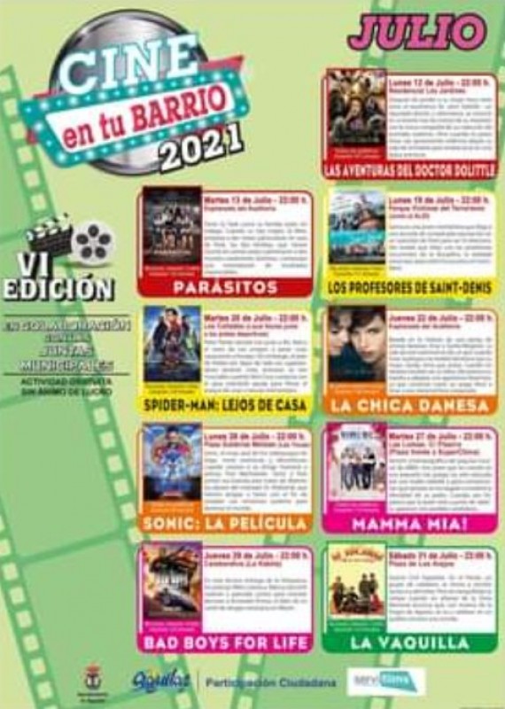 <span style='color:#780948'>ARCHIVED</span> - Enjoy a free family film outdoors this summer in Aguilas