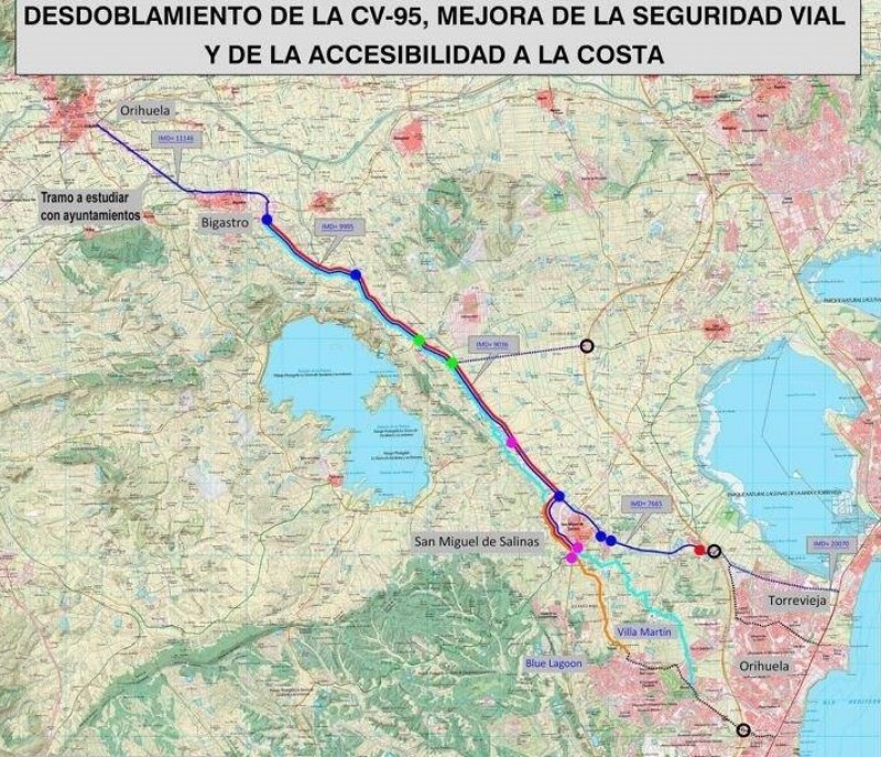 <span style='color:#780948'>ARCHIVED</span> - 30 million to be spent widening the CV-95 connecting Orihuela and Torrevieja