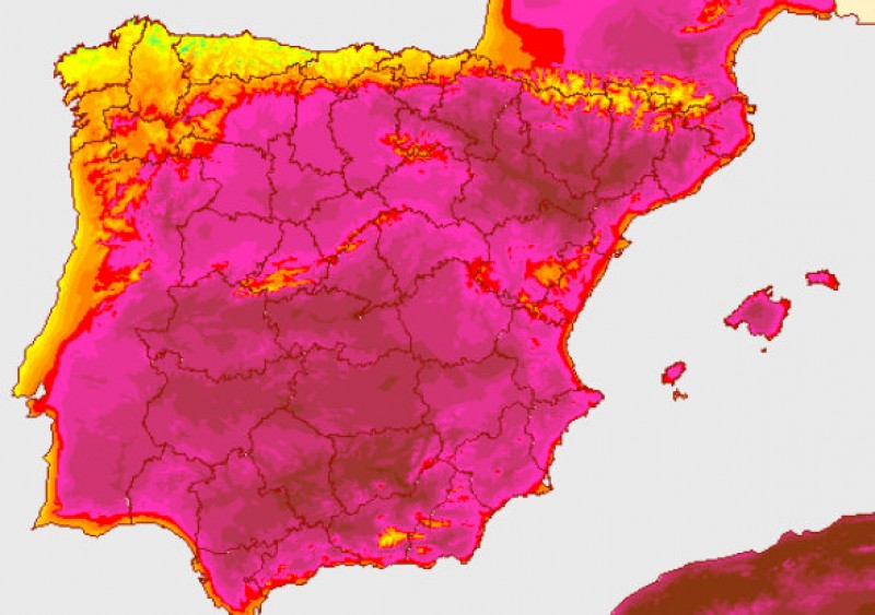 <span style='color:#780948'>ARCHIVED</span> - Spain braced for temperatures of up to 47 degrees on Saturday