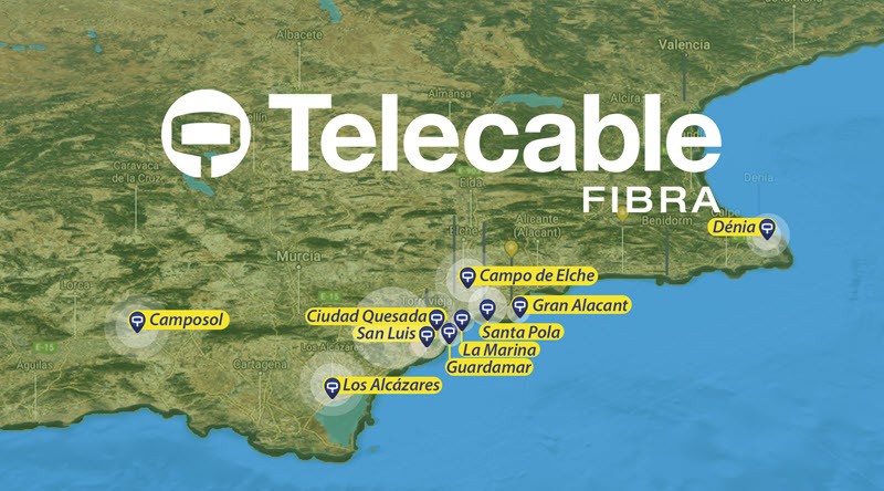 Telecable offer secure mobile and landline phones, television and internet access in Alicante and Murcia