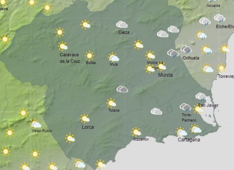 <span style='color:#780948'>ARCHIVED</span> - Rain forecast this week in Murcia and October to bring more downpours