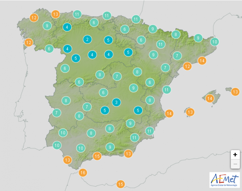 <span style='color:#780948'>ARCHIVED</span> - Spring temperatures come to an end: Spain weather outlook February 18-20