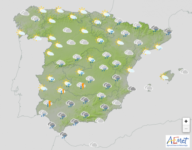 <span style='color:#780948'>ARCHIVED</span> - Storm Celia approaches Spain: weekend weather outlook March 11-13