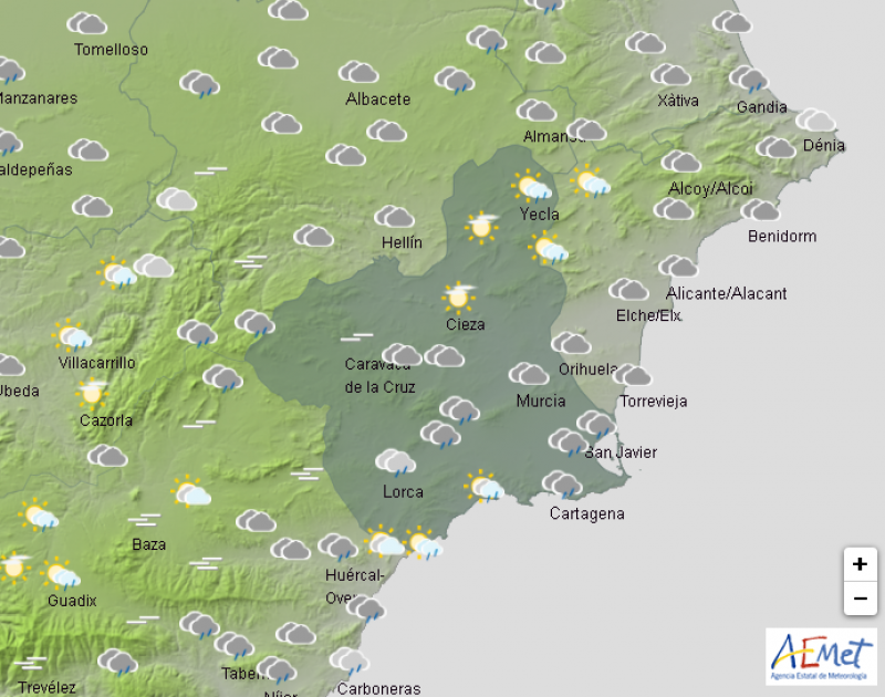 <span style='color:#780948'>ARCHIVED</span> - Murcia on yellow alert as storm Celia arrives in Spain: weather forecast March 14-17