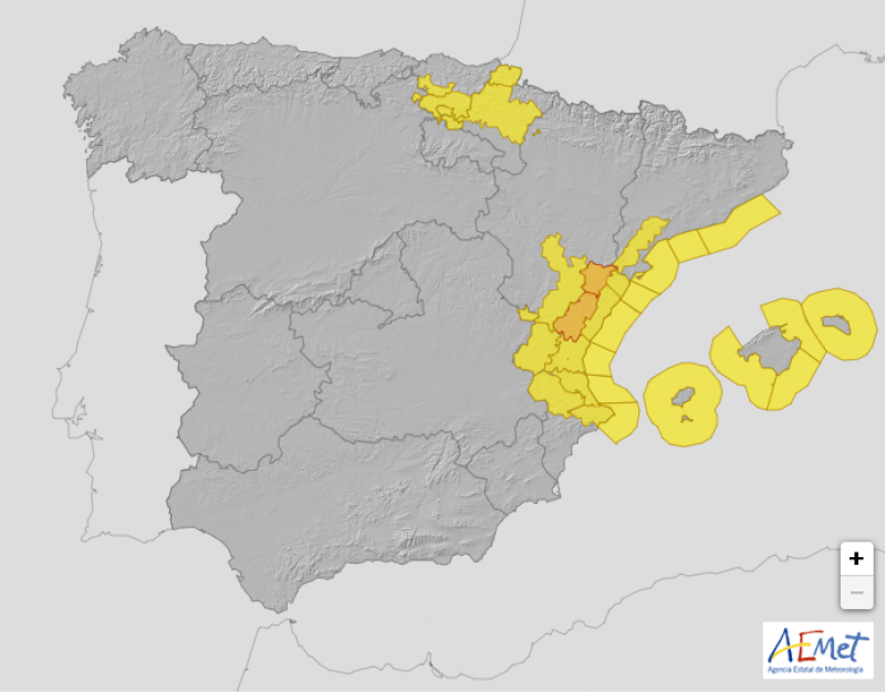 <span style='color:#780948'>ARCHIVED</span> - Widespread rain and storms across Spain: weather outlook March 21-25