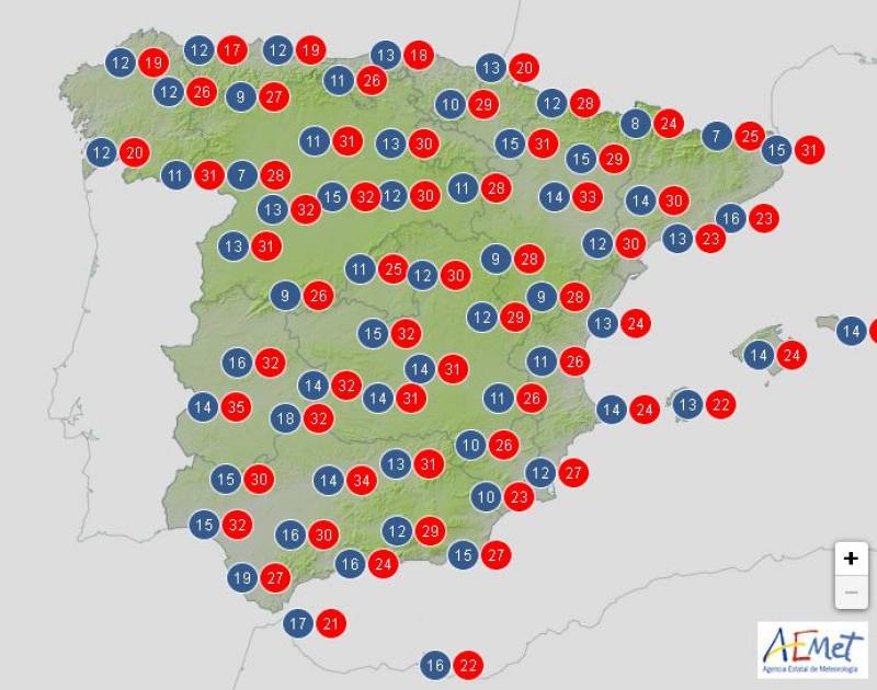 <span style='color:#780948'>ARCHIVED</span> - Heat warnings in place as temperatures soar: Spain weather outlook May 9-12