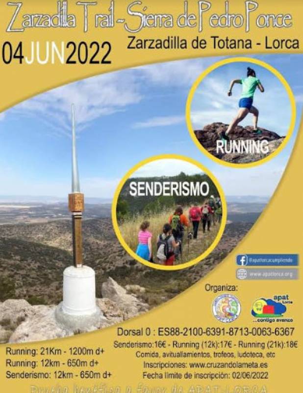<span style='color:#780948'>ARCHIVED</span> - June 4 The Zarzadilla Lorca Trail charity mountain running event