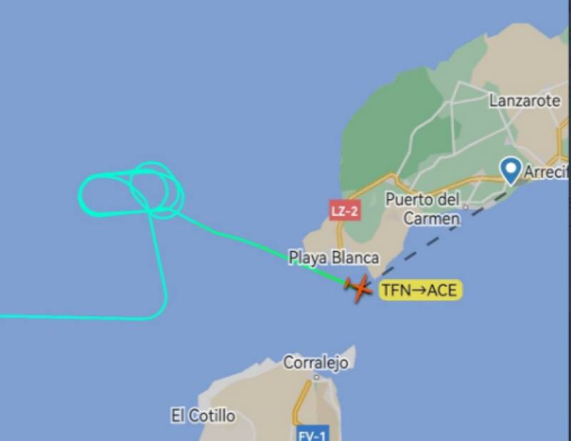 <span style='color:#780948'>ARCHIVED</span> - WATCH: hair-raising footage as Germany-bound plane makes U-turn back to Lanzarote following engine failure