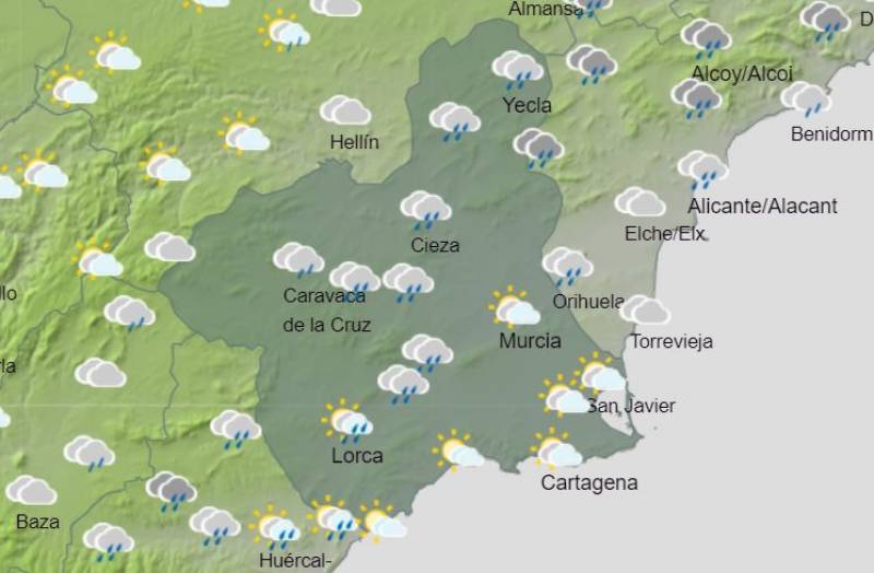 <span style='color:#780948'>ARCHIVED</span> - The rain returns to Murcia this week: Weather forecast September 12-18