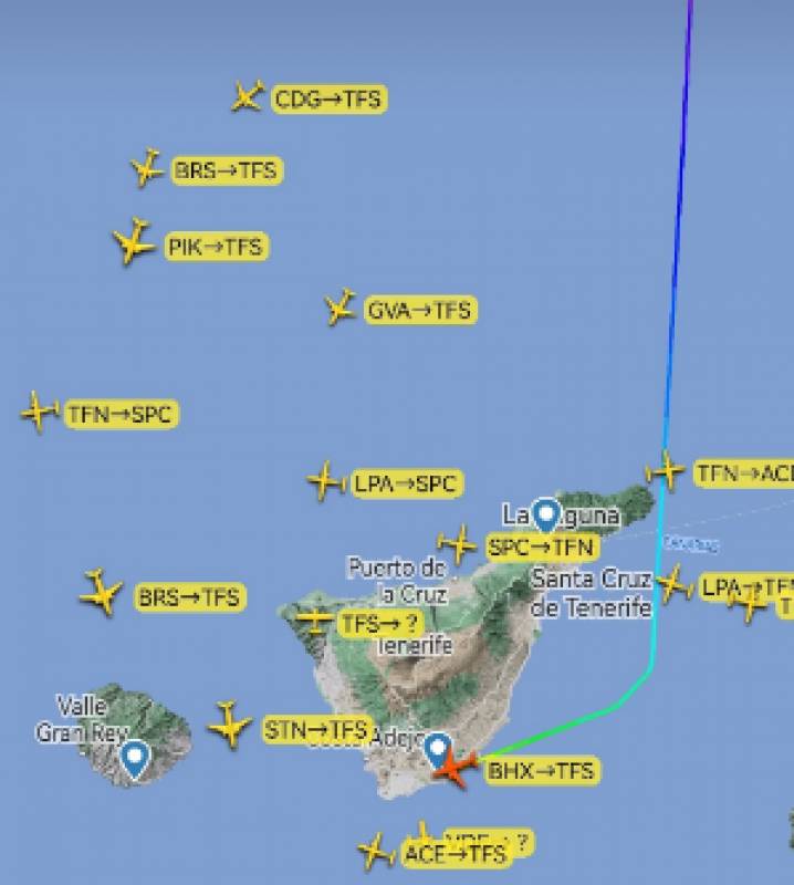 <span style='color:#780948'>ARCHIVED</span> - Emergency landing in Tenerife after baby became ill on flight from the UK
