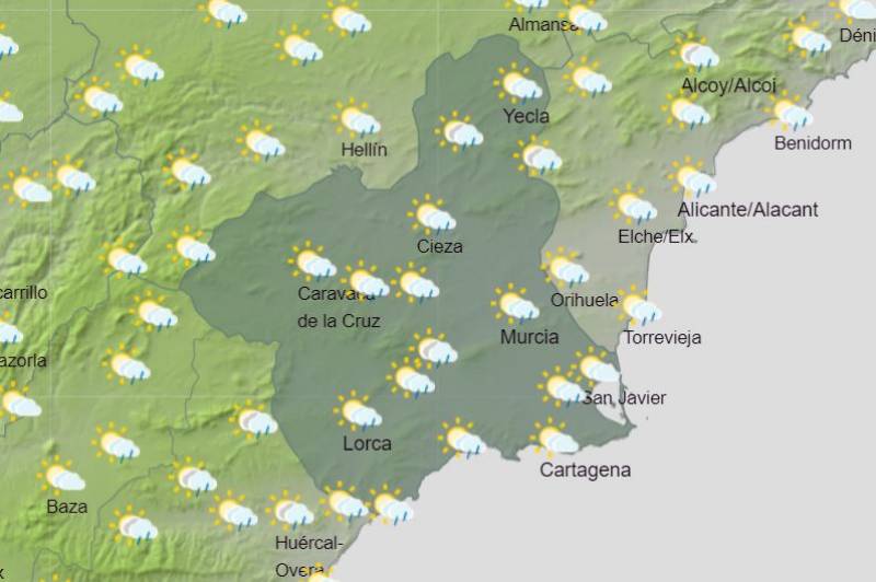 <span style='color:#780948'>ARCHIVED</span> - September showers but some sunny spells: Murcia weather forecast Sept 19-25