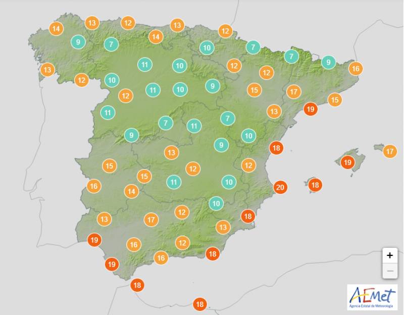 <span style='color:#780948'>ARCHIVED</span> - Sharp drop in temperatures this weekend: Spain weather forecast Nov 18-20