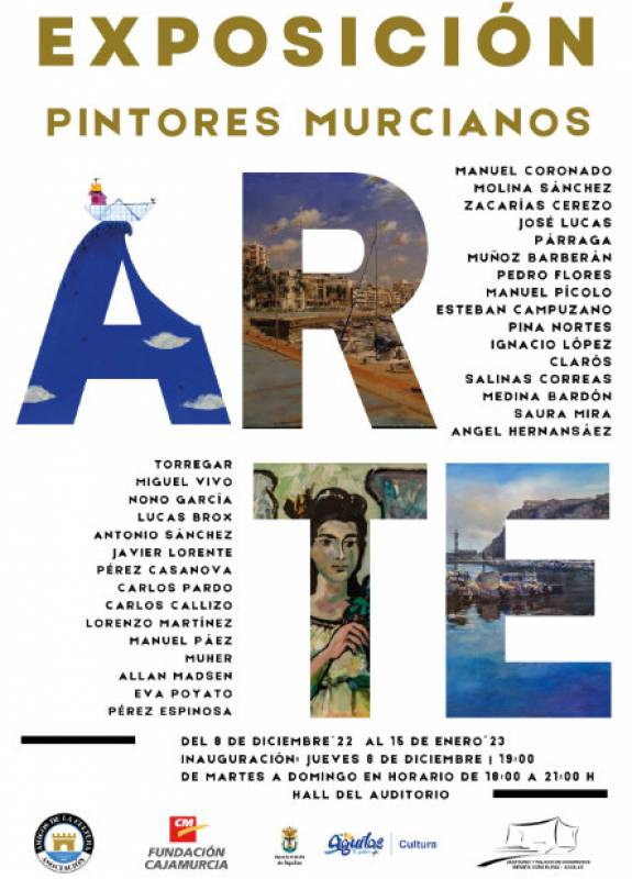 <span style='color:#780948'>ARCHIVED</span> - December 8 to January 15 Exhibition by Murcia painters at the Aguilas auditorium