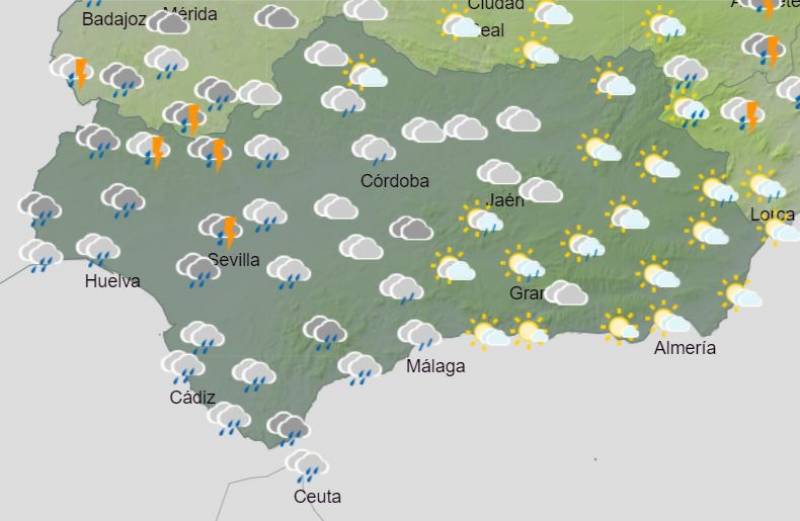 <span style='color:#780948'>ARCHIVED</span> - Scattered showers, snowstorms and sun on and off all week: Andalusia weather forecast February 6-12