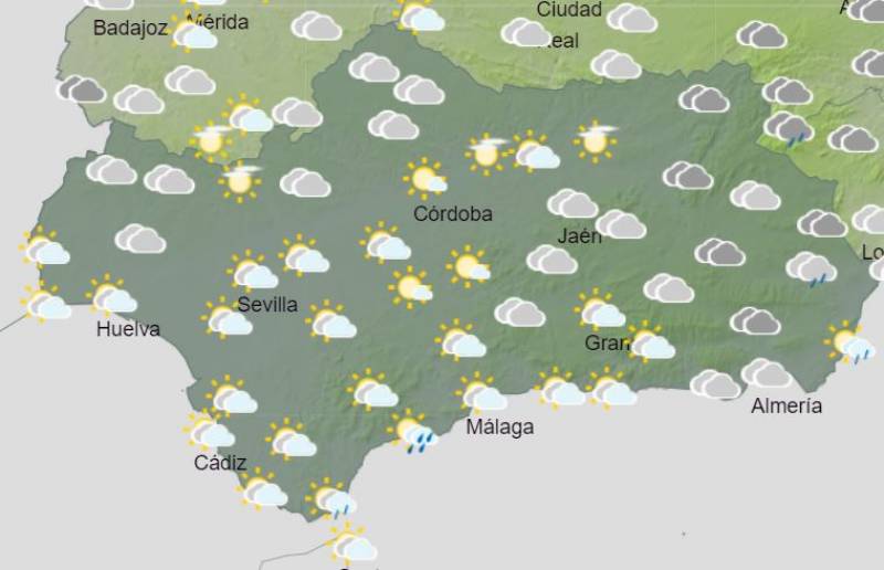<span style='color:#780948'>ARCHIVED</span> - Scattered showers, snowstorms and sun on and off all week: Andalusia weather forecast February 6-12
