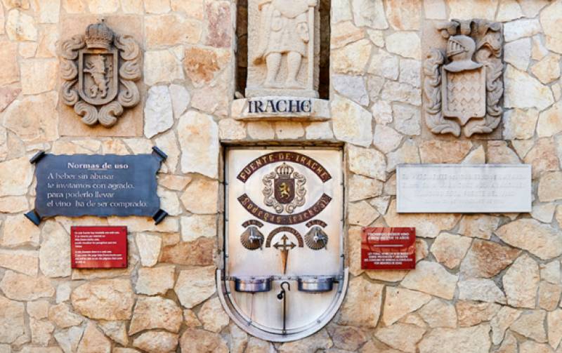 Free Wine Fountain for parched pilgrims along the Camino de Santiago