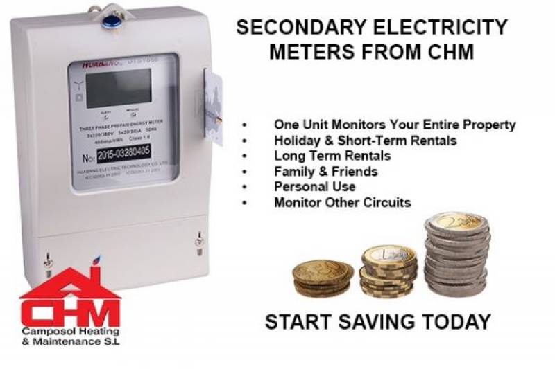 Secondary Electricity Meters available from Camposol Heating and Maintenance