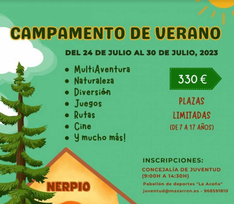 Registration opens for Mazarron Town Hall summer camp in Nerpio