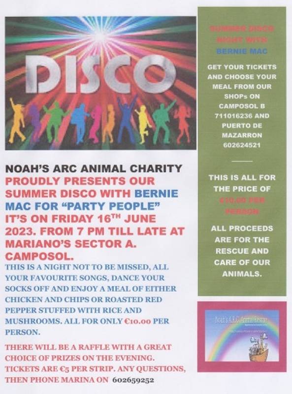 June 16 Noah’s Arc Party People Summer Disco on Camposol Sector A