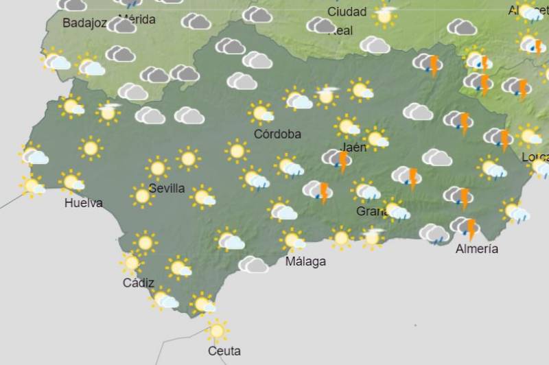 Rain in the east and dry in the west: Andalusia weather forecast May 29-June 4