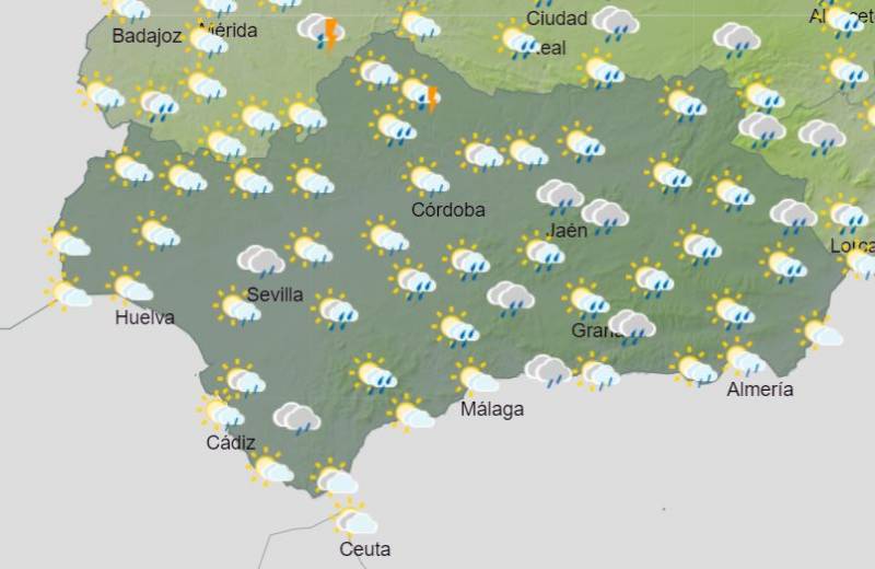 Rain in the east and dry in the west: Andalusia weather forecast May 29-June 4