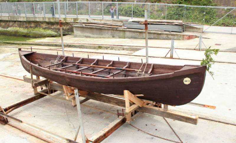 Whaling boat made from chocolate sets sail in northern Spain