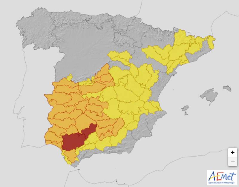 Half of Spain on high alert for scorching temperatures: weather forecast June 26-29