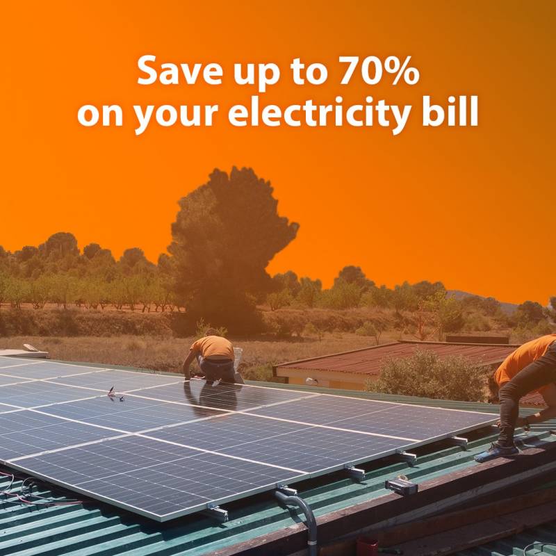 Save up to 70 per cent on your energy bills with solar panels