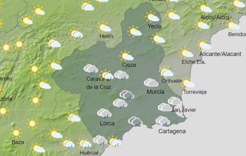 Murcia weather forecast July 24-30: The heatwave conditions have gone... but the heat has not