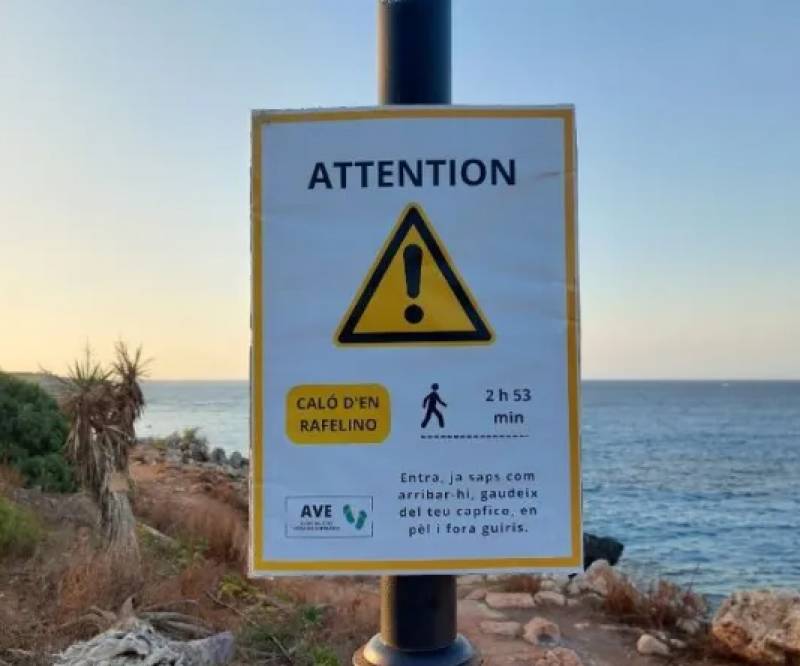 Fake warning signs appear on Mallorca beaches to get rid of tourists