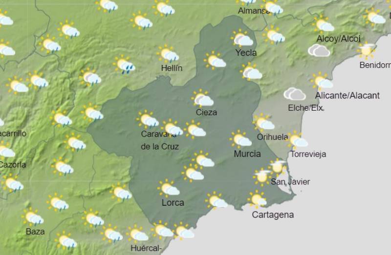 Murcia weekend weather forecast September 14-17: More rain but next week will be brighter