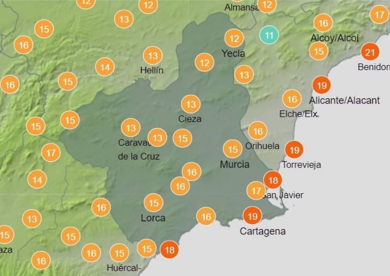 30 degrees in autumn: Murcia weather forecast September 25-October 1