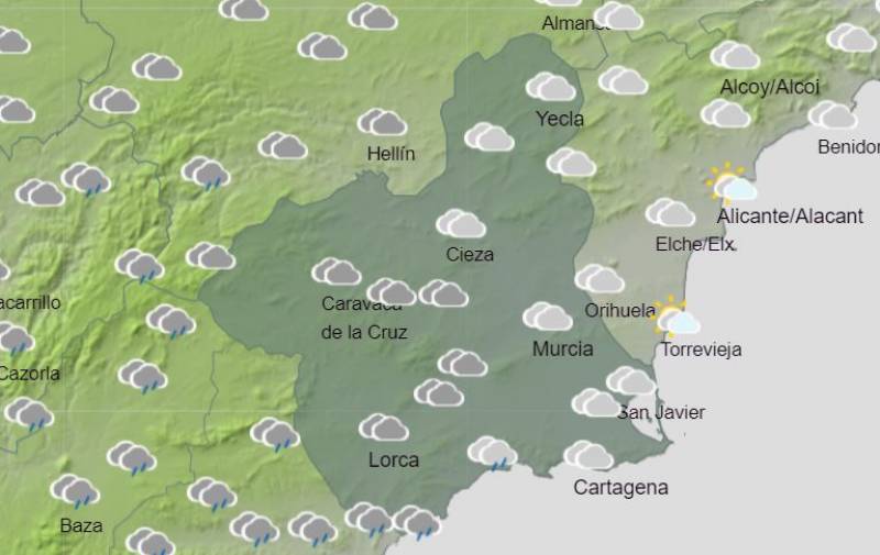 Murcia weekly weather forecast October 30-November 5: Rainy start but sunny end