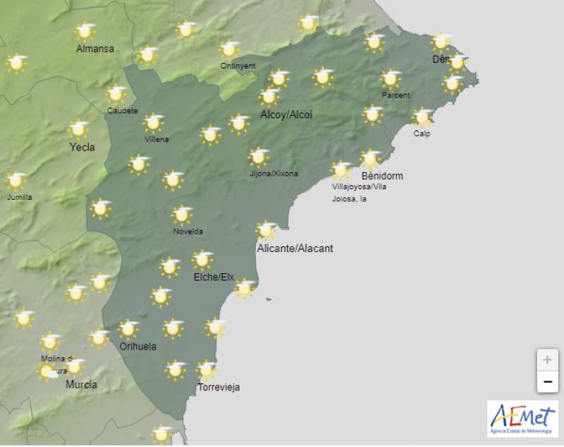 Temperatures set to hit 30 degrees: Alicante weather forecast November 13-16