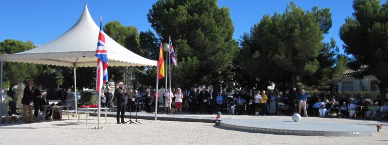 Remembrance Sunday Service in Camposol 