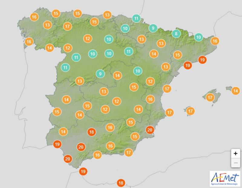 Temperatures plummet as polar jet sets in: Spain weather forecast Nov 23-26