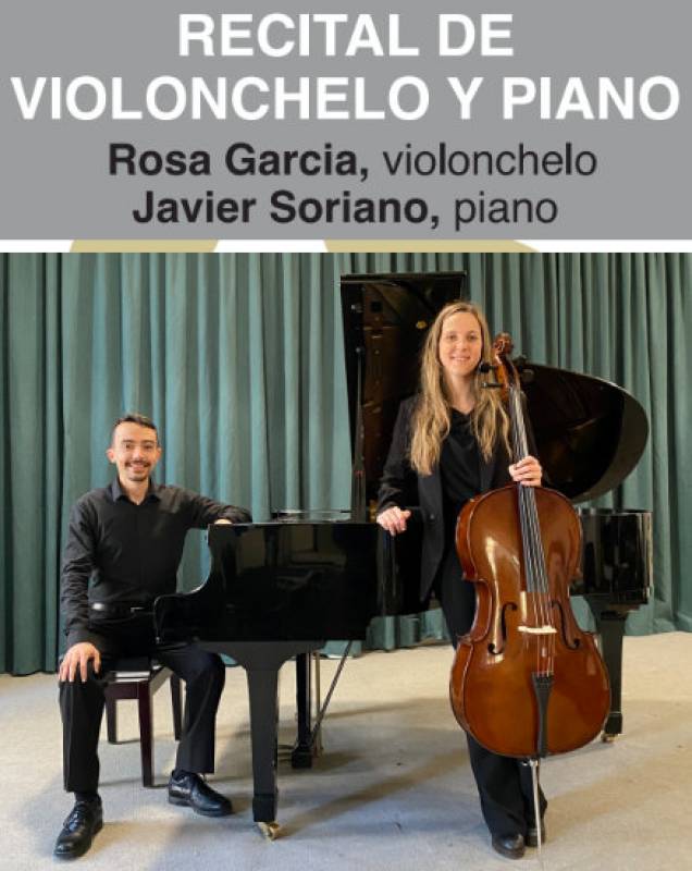 April 13 Free cello and piano recital in Yecla