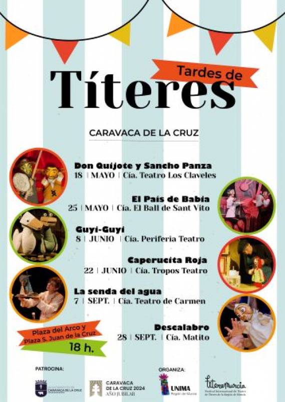 May 18 Free puppet show for children in Caravaca de la Cruz