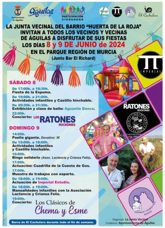 June 8-9 Neighbourhood fiestas in Aguilas
