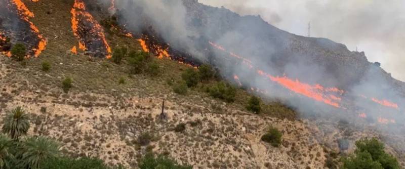 Helicopters dispatched to combat Murcia wildfire