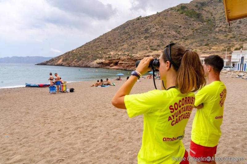 Red flags on Cartagena and San Javier beaches this Wednesday