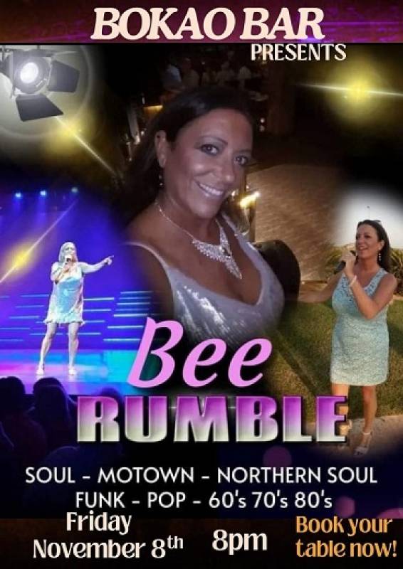 November 8 Steak Night with Bee Rumble performing at the Bokao Bar, Condado de Alhama Golf Resort