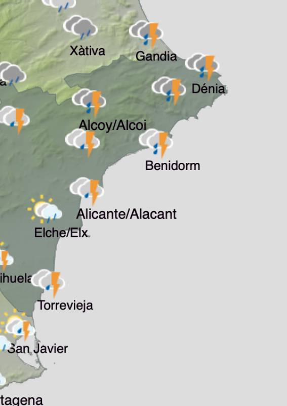 Alicante weather forecast December 9-12: A mixed bag in the province this week