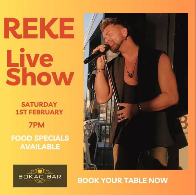 February 1 REKE live at Bokao Bar, Condado de Alhama